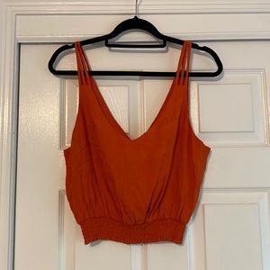 Red Free People Crop Top